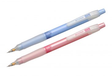 元祖、折れないシャープペン「オ・レーヌ シールド」 に女子向けカラー2色を追加発売。
