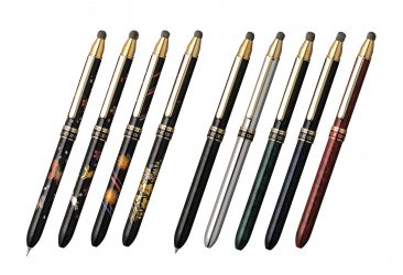 和柄の近代蒔絵を軸に装飾したタッチペンを新発売。 多機能筆記具で紙もスマホもこれ一本でOK!